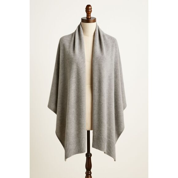 Halogen 100% Cashmere Travel Wrap Shawl Scarf – Gray – One Size – 74” Long - Picture 1 of 14